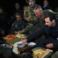 Syria – Assad Shown Embracing With Troops In Rare Public Visit During New Year Celebration