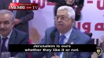 PA President Abbas: We Shall Enter Jerusalem – Millions of Fighters!