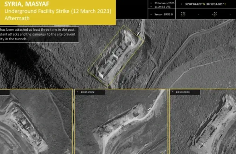 Evidence shows entrances to underground tunnels for missile production attacked in Syria