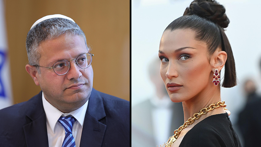 Bella Hadid posts Ben-Gvir comments and claims proof of apartheid