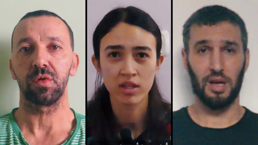 Sign of life from three Israeli hostages in fresh Hamas propaganda clip