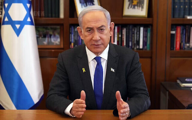 Netanyahu said to claim general strike a show of ‘support’ for Sinwar and Hamas