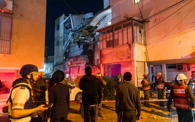 Nine people wounded in Bnei Brak by Iranian cluster bomb munitions