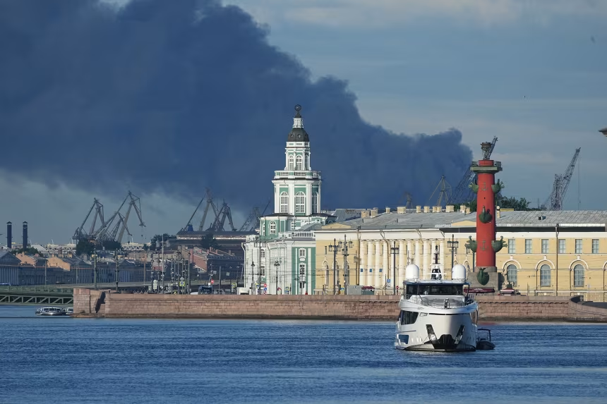 Ukraine targets St Petersburg as ‘Putin’s Davos’ gets underway