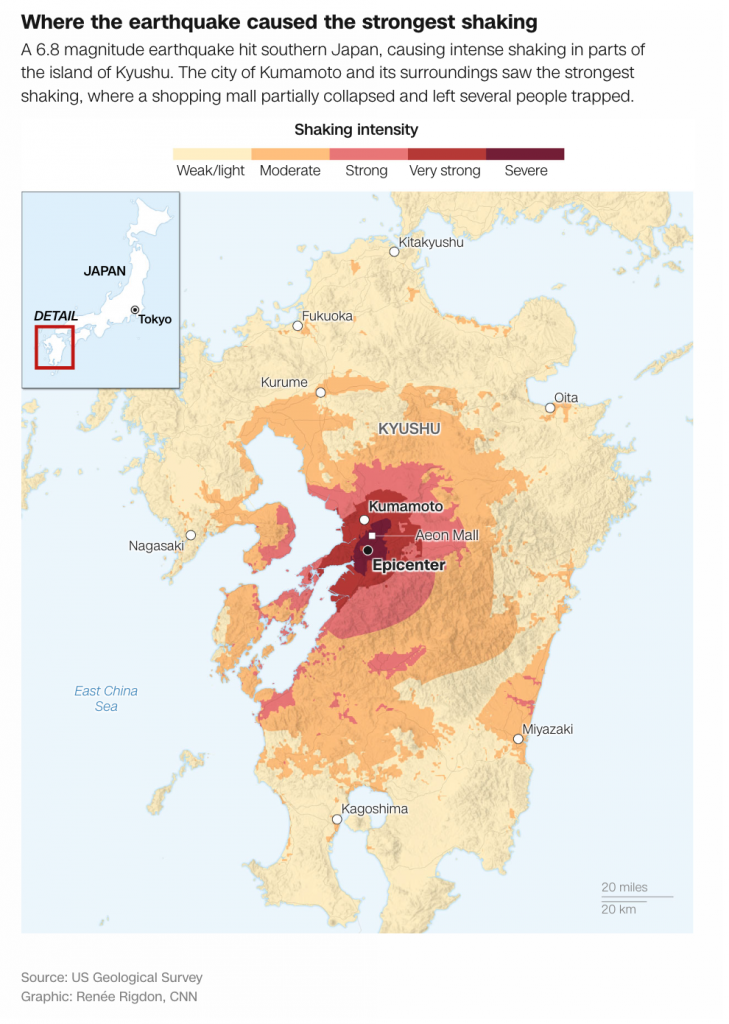 Tracking the impact of the Japan earthquake in maps and charts
