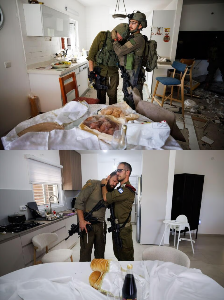 ‘We saw devastation’: IDF fighters return to haunting Kfar Aza photo that became an Oct. 7 symbol